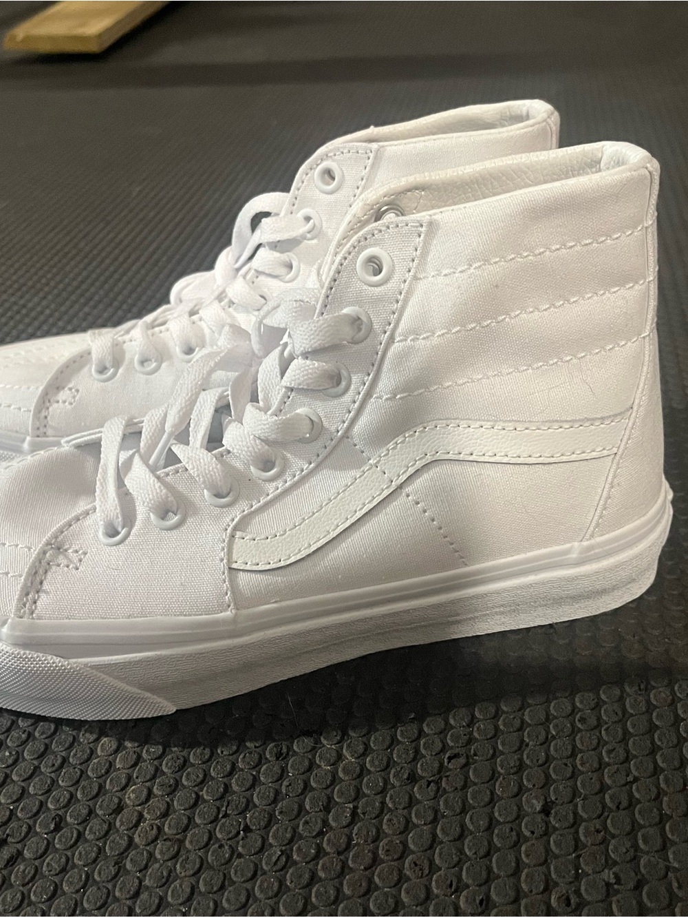 Vans Sk8-Hi Canvas High-Top Sneakers - White